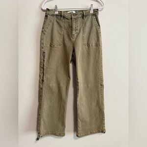 Mica Denim Cropped utility cargo pants